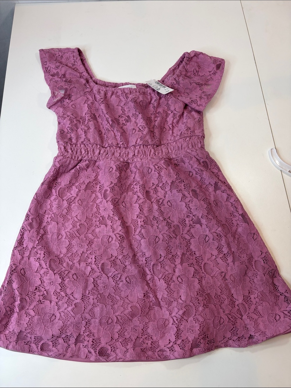 The Children’s Place Girls Pink Lace Dress – Size M  7/8 – NWT